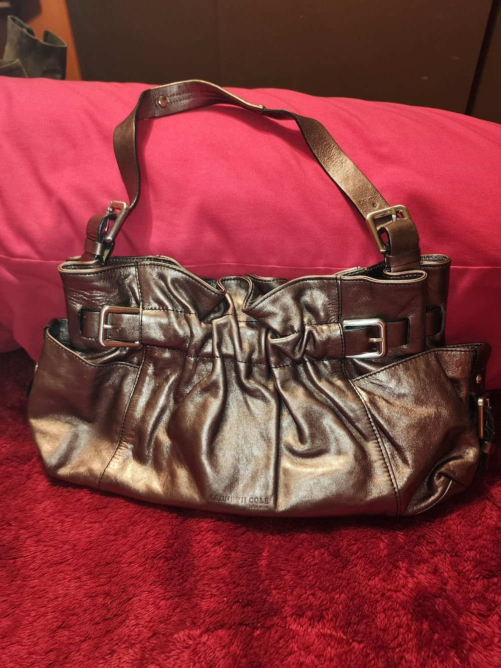 Kenneth Cole Stylish Gathered Design Bag